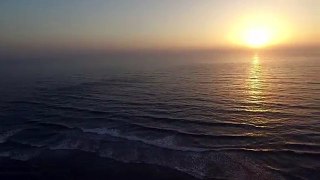Sunset in Israel from Drone