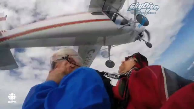94 Year Old Canadian Man Skydives