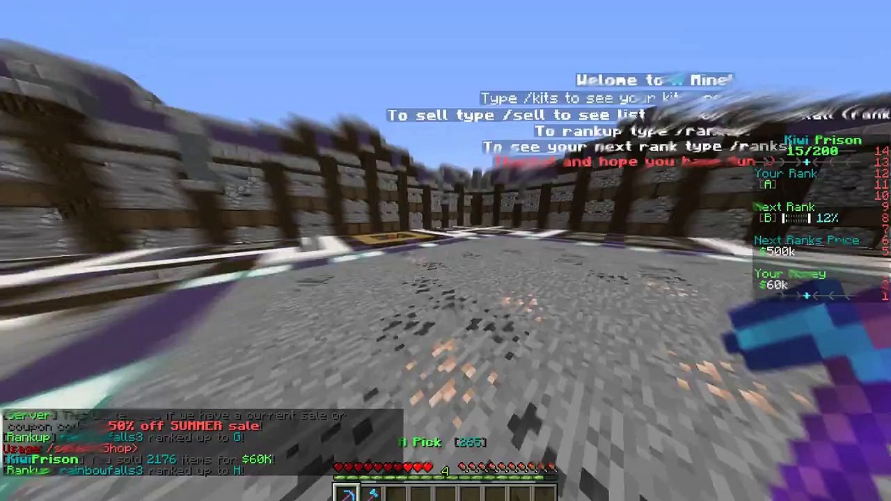 Minecraft : OP PRISON SERVER Review | KiwiPrison OP Prison | [1.8/1.9] [HD]