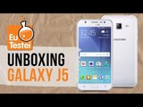 O que vem na caixa do popular Galaxy J5 da samsung - Unboxing EuTestei