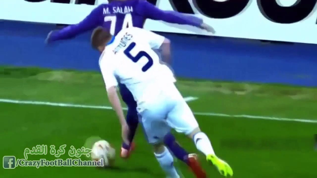 افضل ما قدم النجم المصري محمد صلاح لاعب روما | مهارات | تمريرات | اهداف | HD-جنون كرة القدم 2016  #4