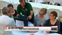 EU referendum: Polling stations in UK close, counting starts