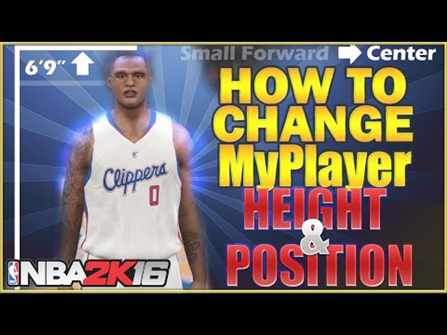 ⁣NBA 2K16 Tips: How to Change MyPlayer Height and Position