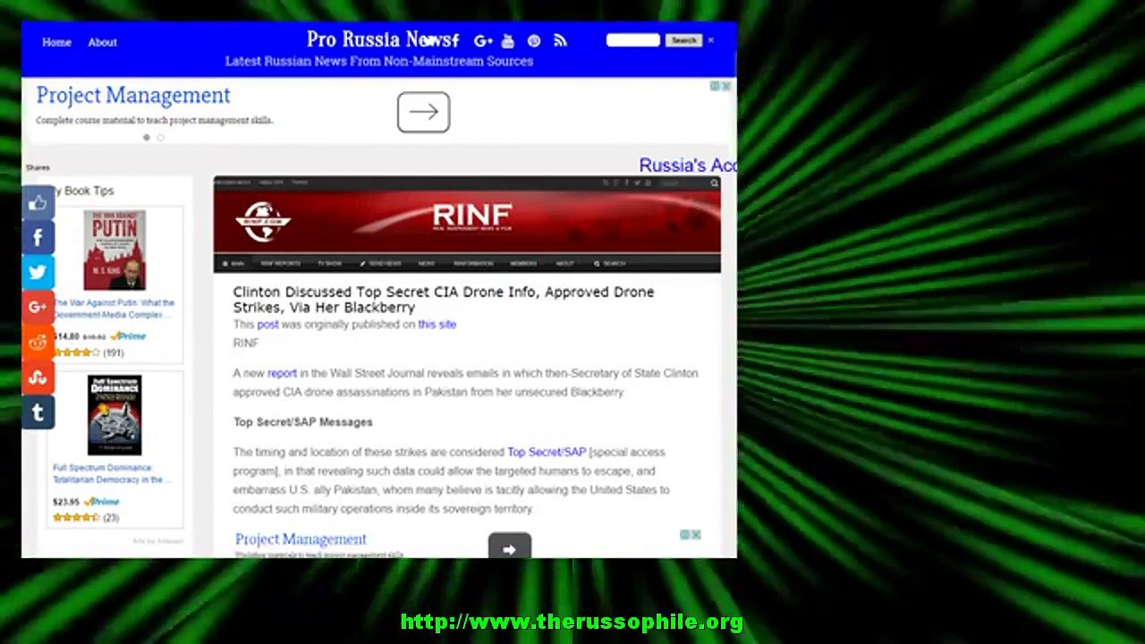 Clinton Discussed Top Secret CIA Drone Info, Approved Drone Strikes, Via Her Blackberry