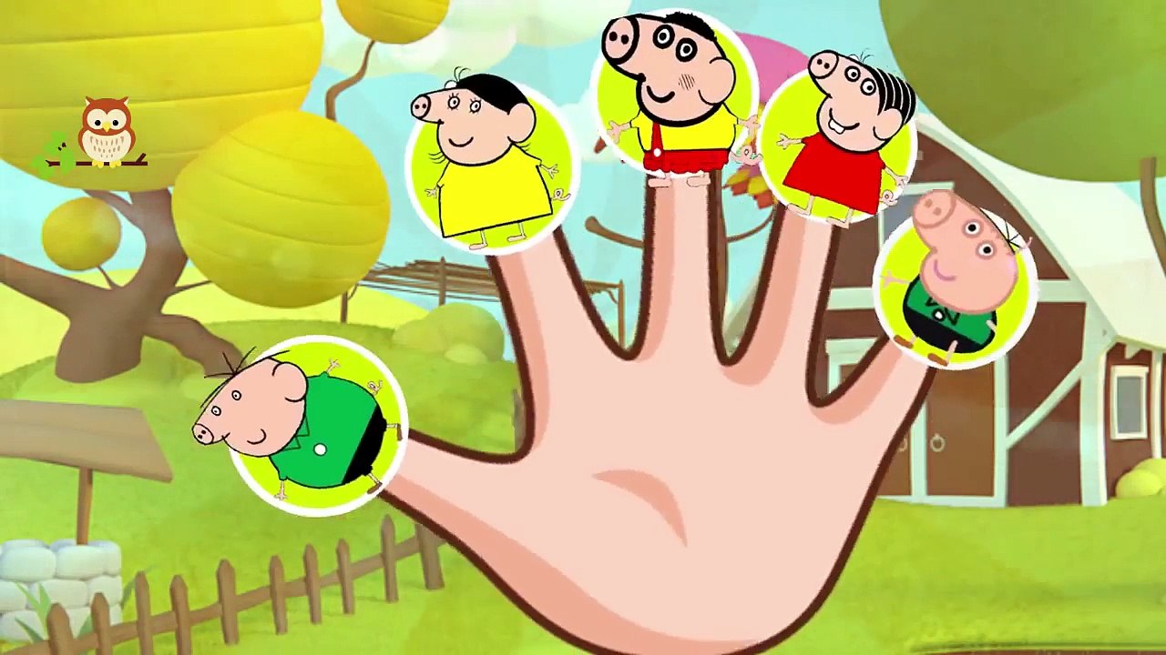 Peppa Pig Mickey Mouse Fun Family Finger Song Nursery Rhymes Lyrics / Dedo diversión de la