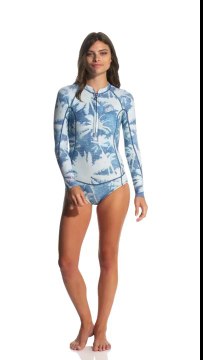 Billabong Women's 2mm Salty Dayz Front Zip L/S Springsuit Wetsuit | SwimOutlet.com