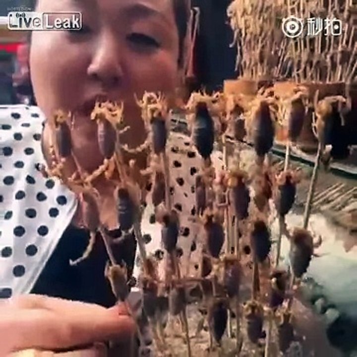 Woman can eat live scorpions