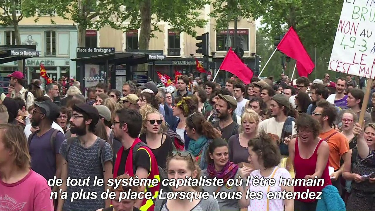 Loi travail: manifestation à Rennes, nombreuses dégradations