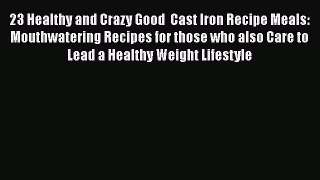 Read Books 23 Healthy and Crazy Good  Cast Iron Recipe Meals: Mouthwatering Recipes for those