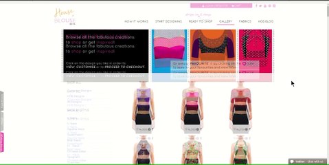 Customizing a blouse design on houseofblouse.com