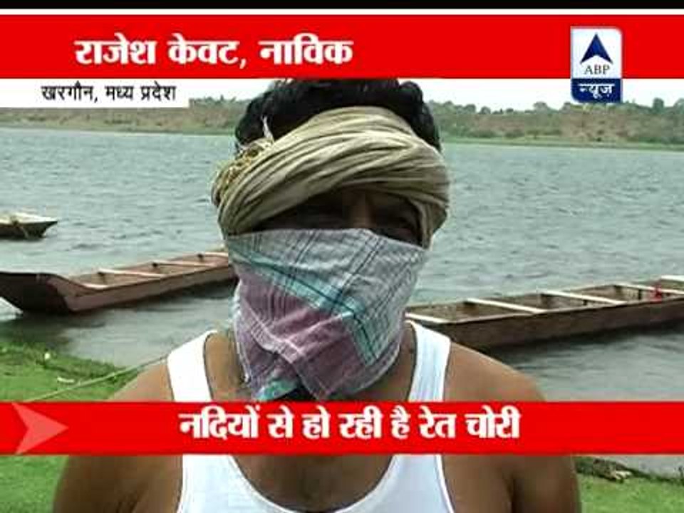 Illegal mining of sand continues in Khargone