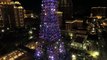 Eiffel Tower of The Parisian Macao is Illuminated at Sands Resorts Cotai Strip Macao