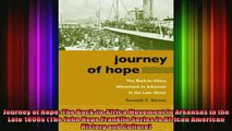 READ book  Journey of Hope The BacktoAfrica Movement in Arkansas in the Late 1800s The John Hope Full Free