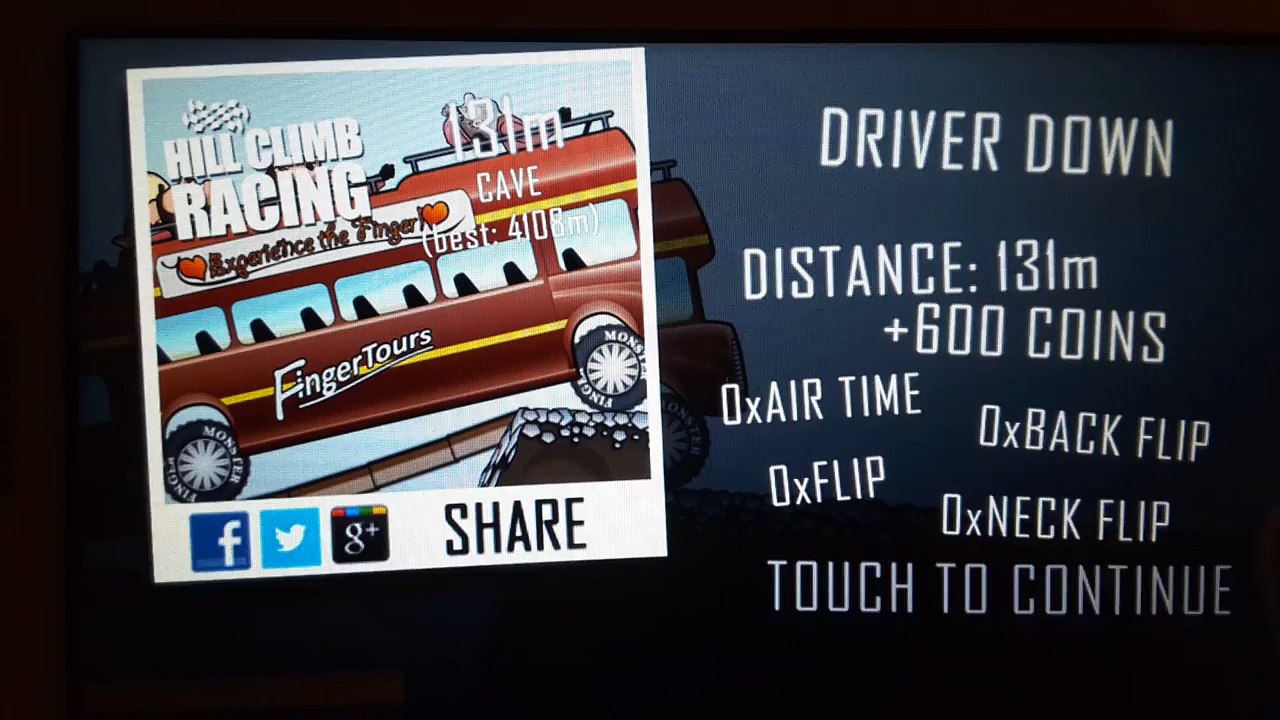 Hill climb racing cave 140m tourist bus