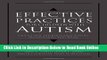 Read Effective Practices for Children with Autism: Educational and Behavior Support Interventions