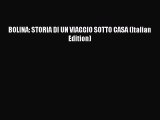 PDF BOLINA: STORIA DI UN VIAGGIO SOTTO CASA (Italian Edition)  EBook