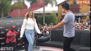 Ashley Tisdale Interview on EXTRA TV with Mario Lopez 2015 And Crazy Snapchat Videos