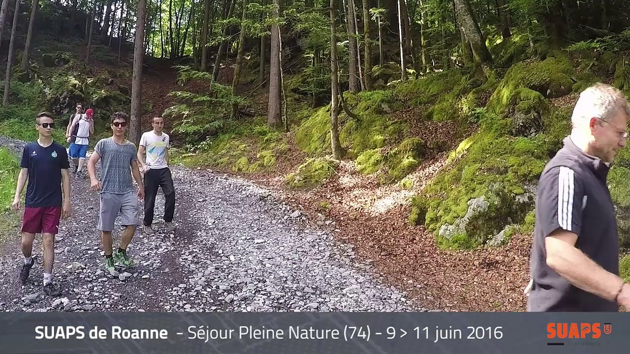 SUAPS Roanne - Séjour Pleine Nature 2016