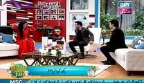 Faisal Qureshi and Saud Making Fun of Meera in Live Show