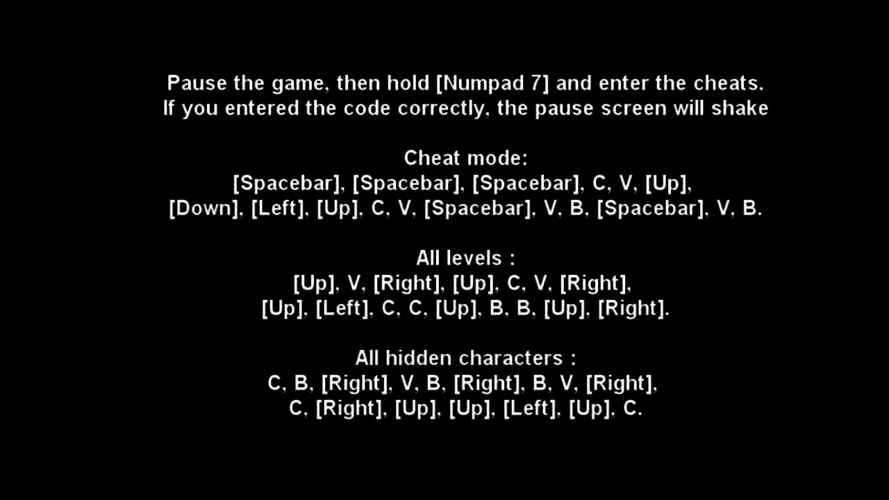 Tony Hawk's Pro Skater 2 PC CHEATS