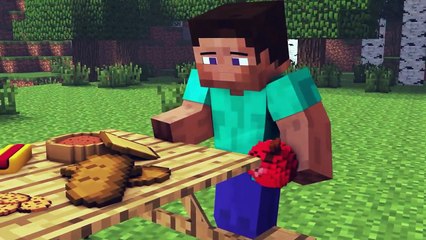 Minecraft songs com vs steve the i keep funning mincraft song