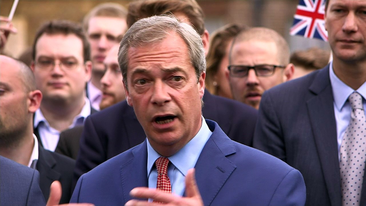 Farage Makes Brexit Address: The sun has risen on an independent UK