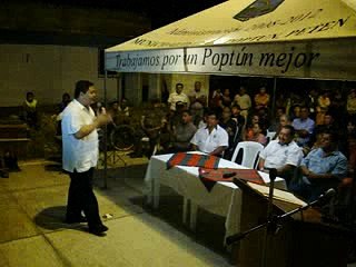 Discurso del Gobernador de Petén en inauguración de Calzada 25 de Junio en Poptún