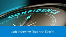 Job Interview Do's and Don'ts for Job-Seekers | William Almonte