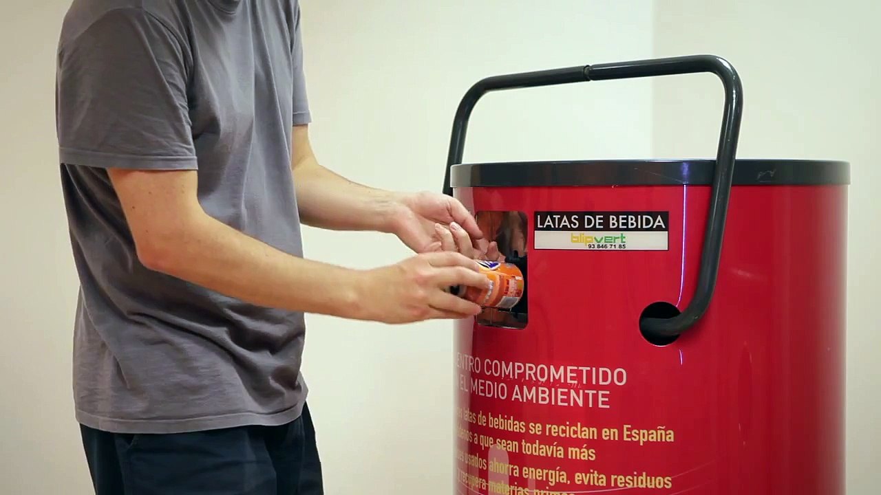 Can Crusher and Can Recycling With Blipvert!