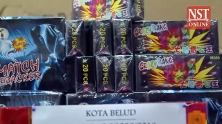 RM 1.3m fireworks and illicit cigarettes seized in Kota Belud