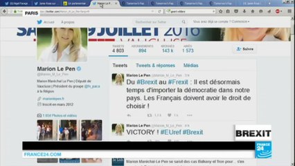 Brexit : avec la victoire du Leave, les eurosceptiques jubilent