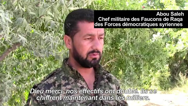 Contre l'EI, des Syriens arabes combattent avec les Kurdes