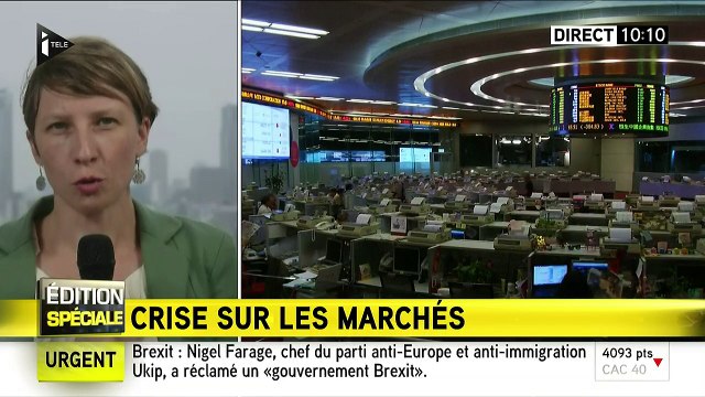 La bourse du Japon s'effondre après l'annonce du Brexit