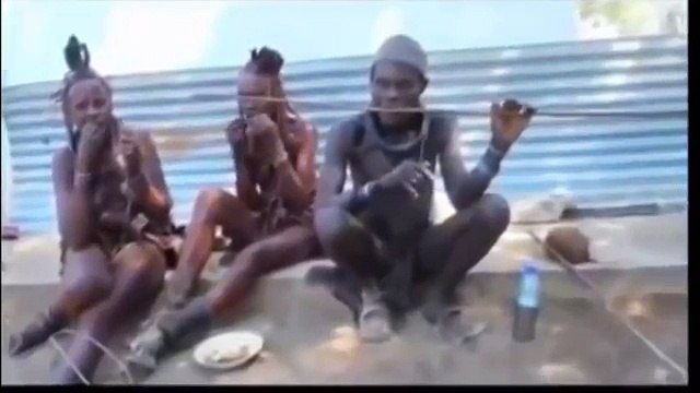 İsolated Himba tribes woman in Omo Valley at Ethiopia