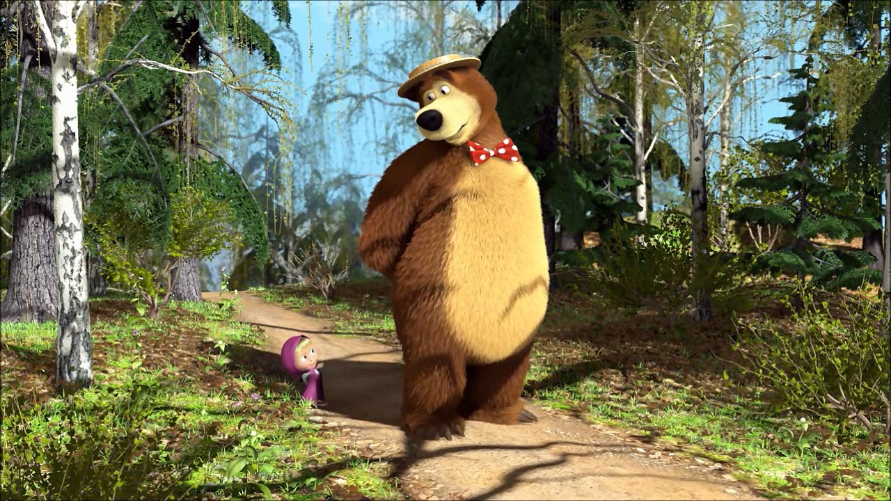 Orso si innamora. Маша и Медведь на итальянском языке