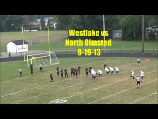 Westlake Ohio freshman team vs North Olmsted 9-19-13 highlite #1