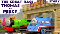 THE GREAT RACE --- Join Thomas and Percy from Thomas and Friends as they Race each other using The Great Race Trackmaster Set in this Unboxing Toy Story Review, Featuring Harold, Minions and many more family fun toys