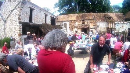 janvry au lendemain du spectacle l'enfant des sources ,les fous furieux