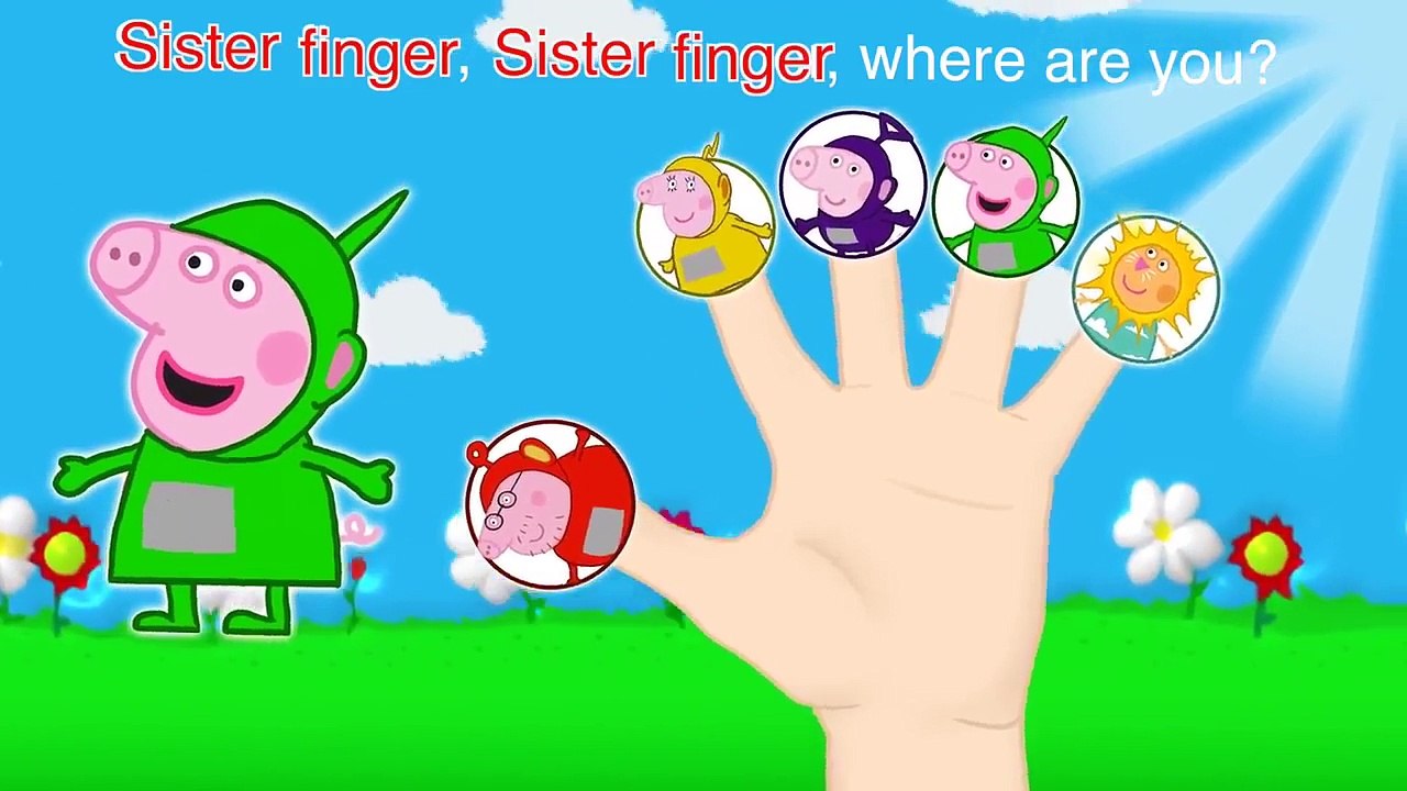 Peppa Pig Teletubbies Finger Family / Nursery Rhymes and More Lyrics