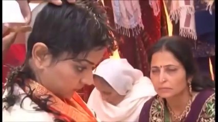 Beautiful Women Headshave to become a Nun