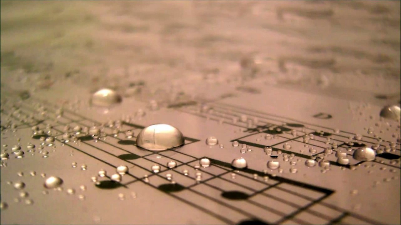 Great music with the sound of the rain