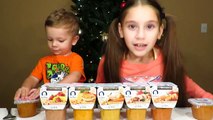 KIDS vs. FOOD: Baby Food Challenge!  - GERBER 3RD FOODS Lil’ Bits