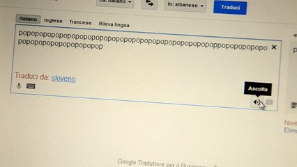 Google traduttore: popopopopopo xD