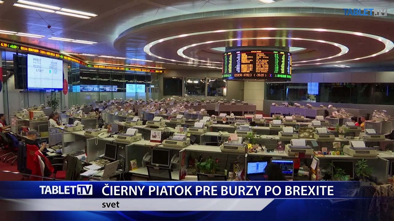 Európske burzy po brexite padajú