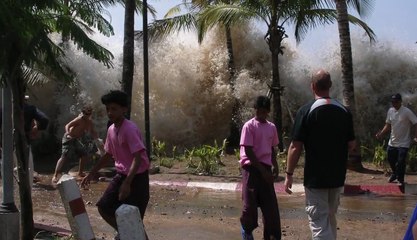 TSUNAMI caught on camera