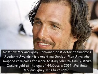 Oscars 2014  Matthew McConaughey wins Best Actor for Dallas Buyers Club