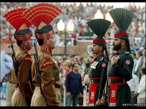 closing ceremony at wagha border high quality video - YouTube