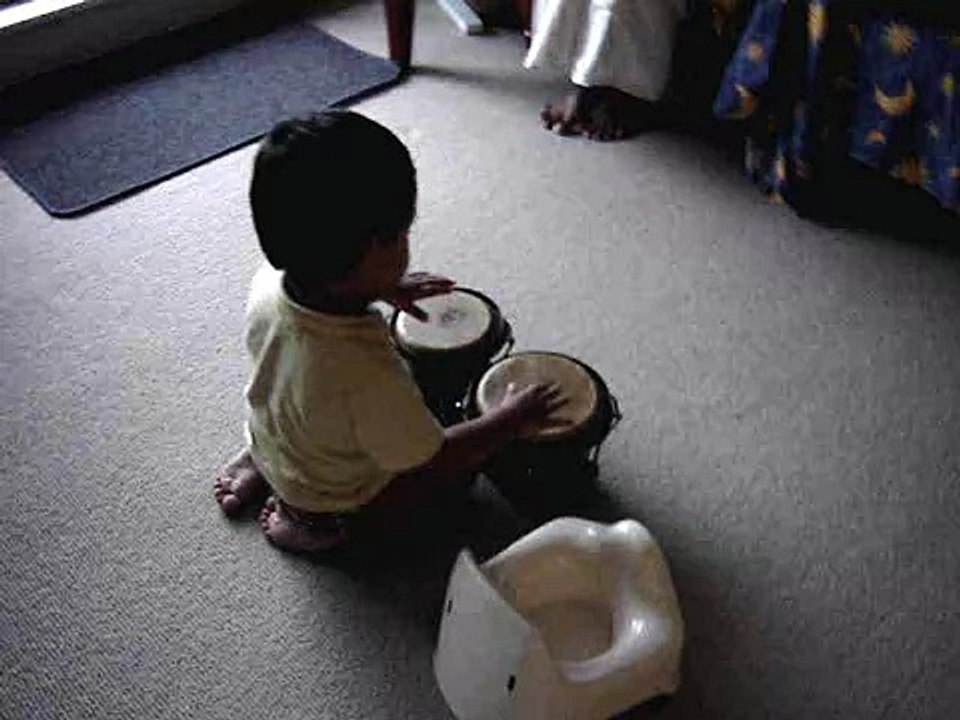 HariKrishna Iyer (23 months playing drums)-1