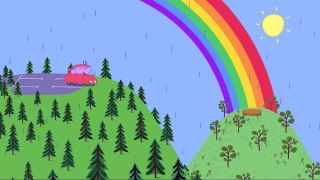 Peppa Pig Cartoon ||  Rainbow clip