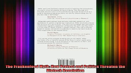 READ FREE FULL EBOOK DOWNLOAD  The Frankenfood Myth How Protest and Politics Threaten the Biotech Revolution Full Ebook Online Free
